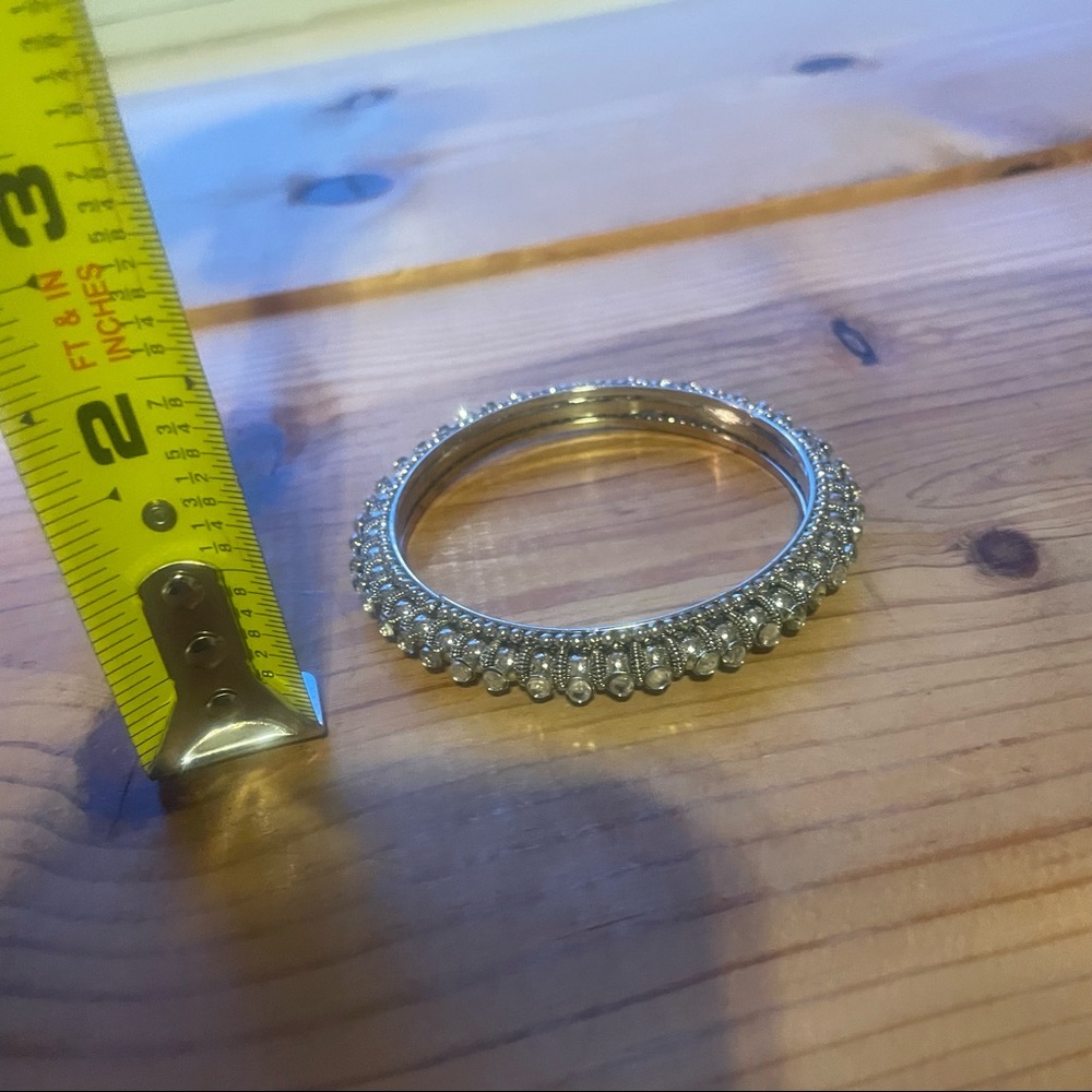 Indian Rhinestone bangle bracelet - Picture 4 of 7